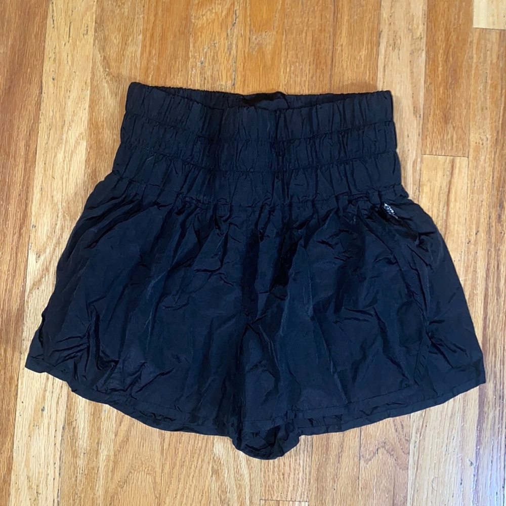 Free People Black Athletic Shorts